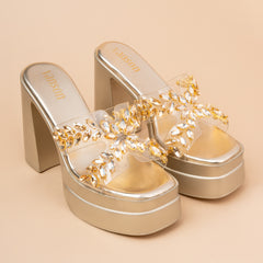 Laurel Chunky Platform Bridal Heels