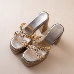 Laurel Chunky Platform Bridal Heels