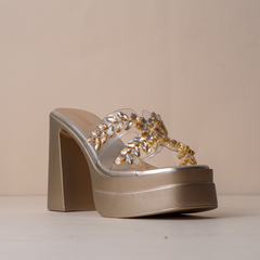 Laurel Chunky Platform Bridal Heels