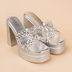 Laurel Chunky Platform Bridal Heels