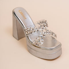 Laurel Chunky Platform Bridal Heels