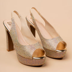 Celestine – Embellished Platform Party Heels