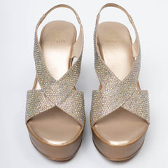 Gltter Gang Embellished Wedge Heels