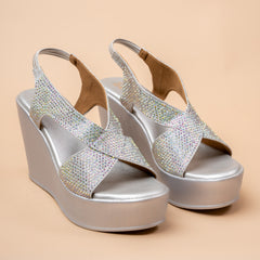 Gltter Gang Embellished Wedge Heels