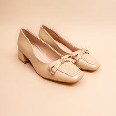 Truffle — Women’s Brown Bow Block-Heel Pumps