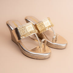 Begum Bee – Women’s Embellished Ethnic Wedge