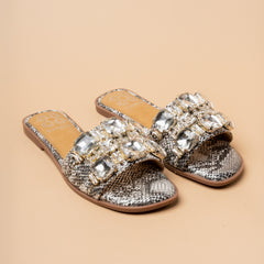 Septum Stone Embellished Flats