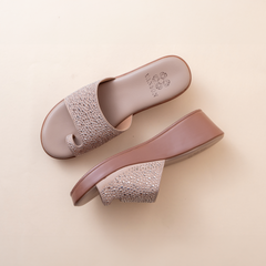 Misty Aura Platform Heel Slippers