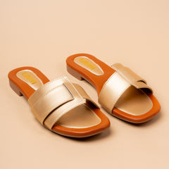 Aura Matte Metal Flat Slippers