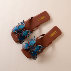 Flutter Butterfly Flat Slippers
