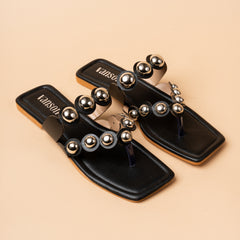 Manuka Gold Studded Flats