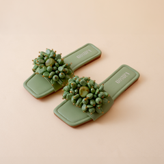 Cluster Code Flat Slippers