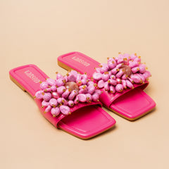 Cluster Code Flat Slippers