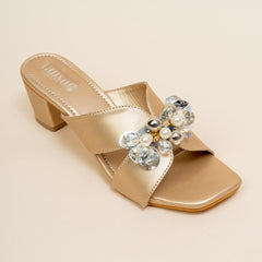 Sugar Creek Embellished Transparent Heels