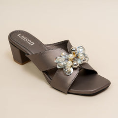 Sugar Creek Embellished Transparent Heels