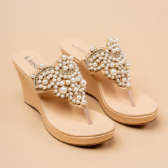 Opaline Ivory Wedge Heel