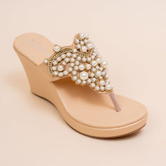 Opaline Ivory Wedge Heel