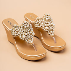 Opaline Ivory Wedge Heel
