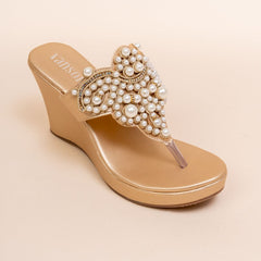 Opaline Ivory Wedge Heel