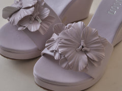 Garland Flower Wedge Heels