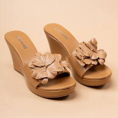 Garland Flower Wedge Heels