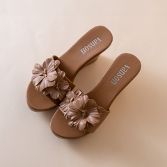 Garland Flower Wedge Heels