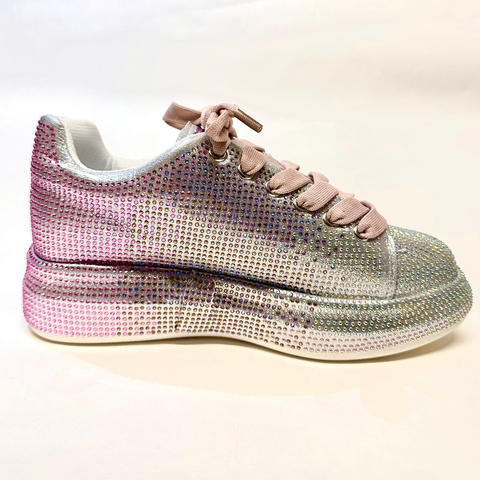 MILKY WAY-Glittery Sport Shoe in-Pink.