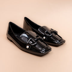 After Hours Black Office Loafer Flats