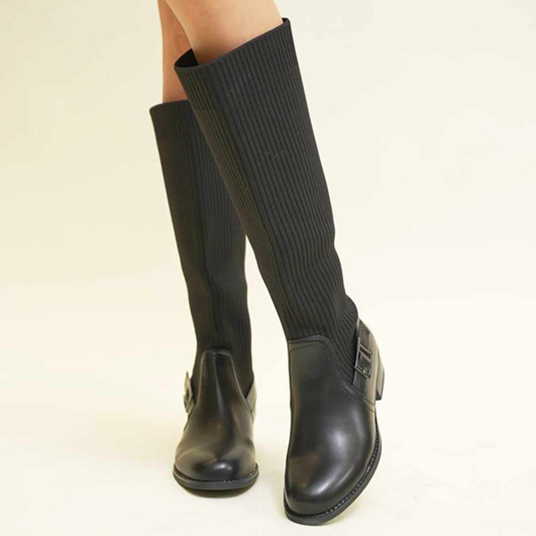 SOCK BOOT-Boots in-Black.