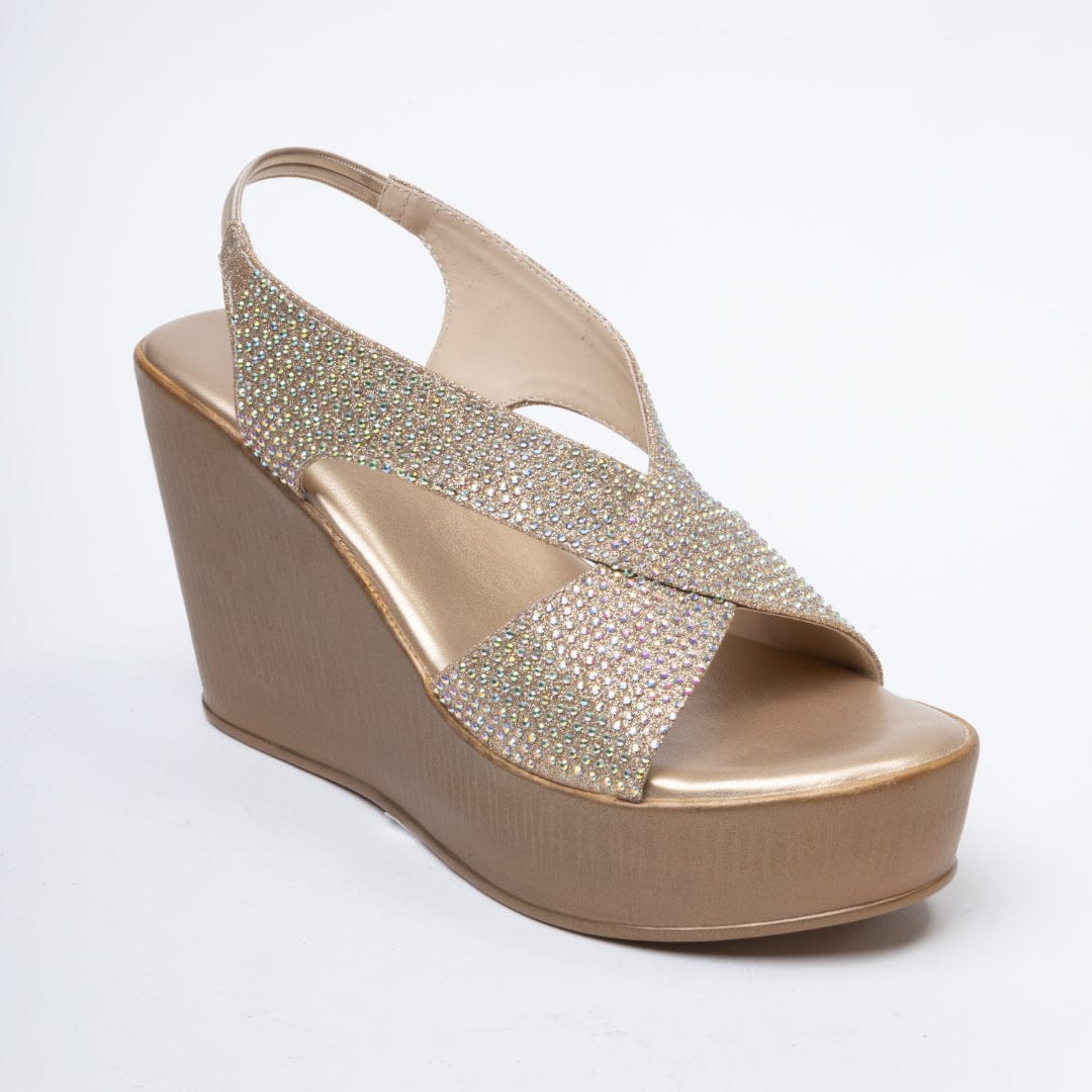 Glitter Gang-Wedding wedges  in-Gold