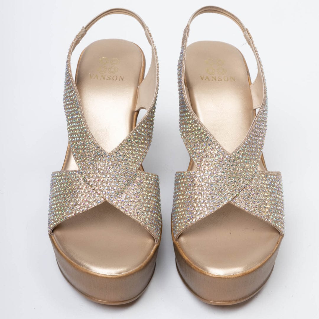 Glitter Gang-Wedding wedges  in-Gold