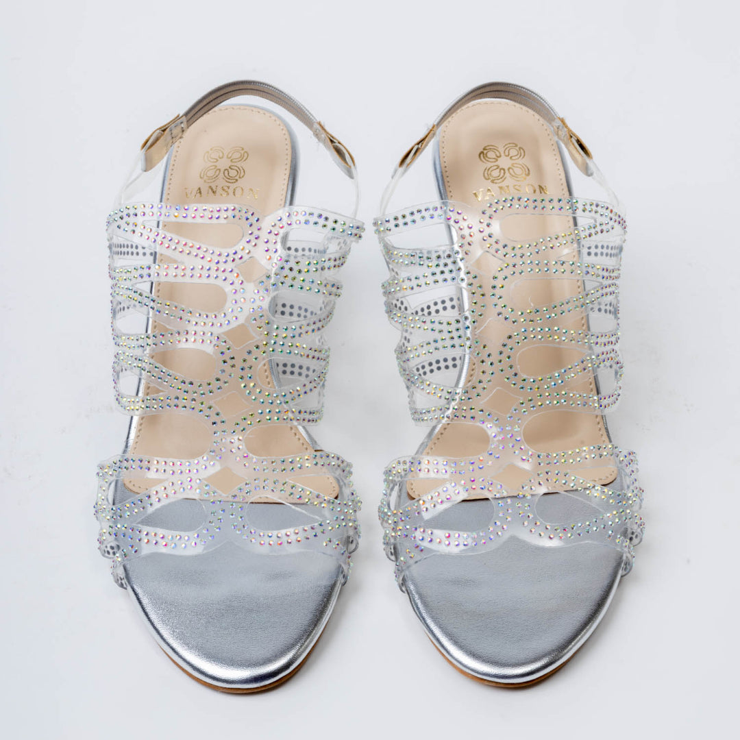 DIANA-Party wear heel in-Silver