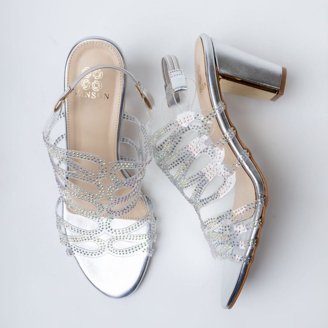 DIANA-Party wear heel in-Silver