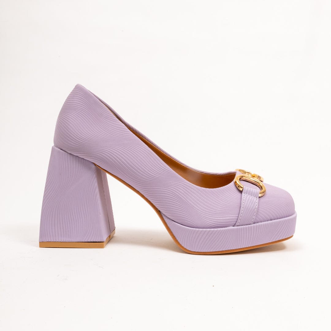 Public Desire Casey Lilac Strappy Lace Up Square Toe Low Block Heel Sandals  in Purple | Lyst UK
