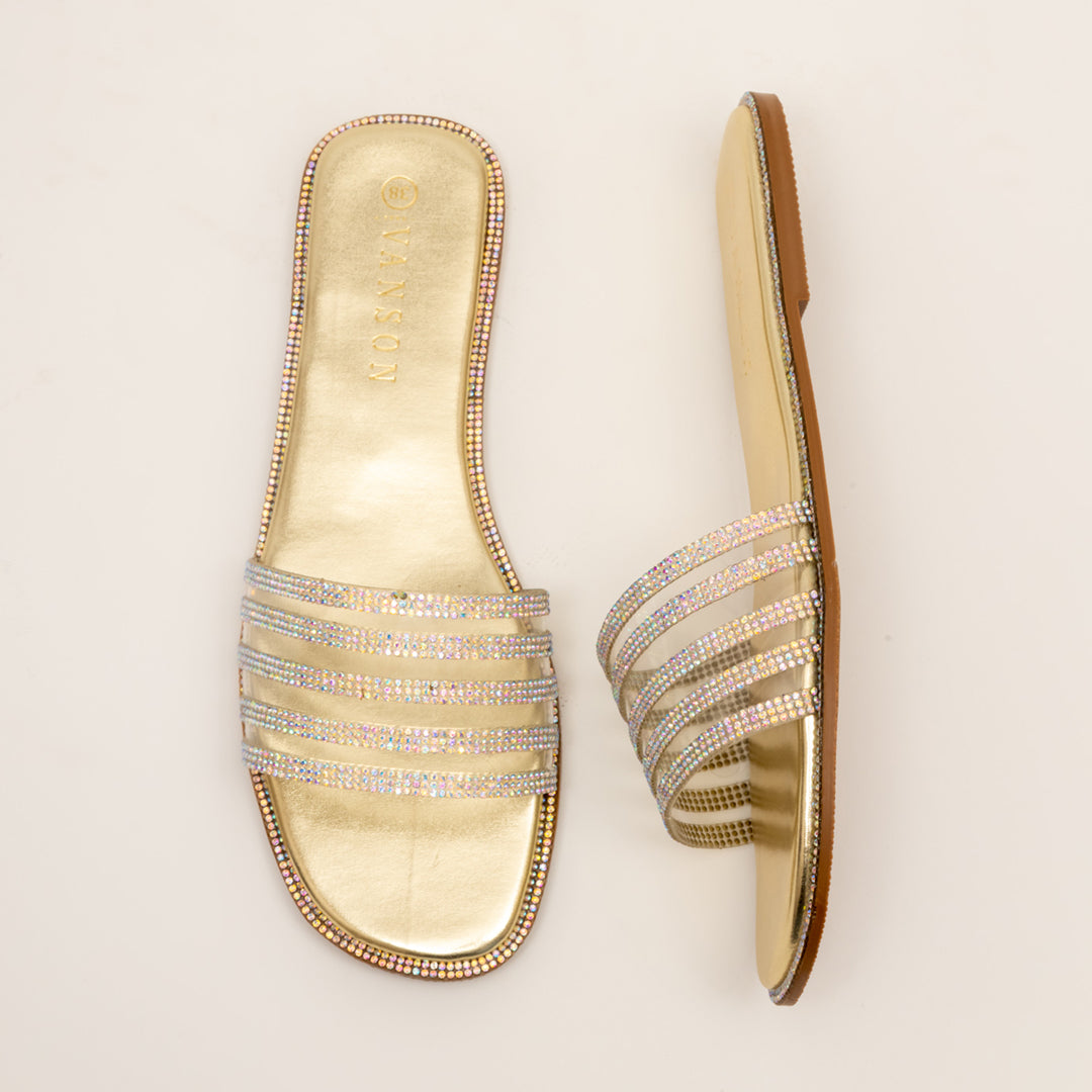 Glow Worms- Flats in-Gold